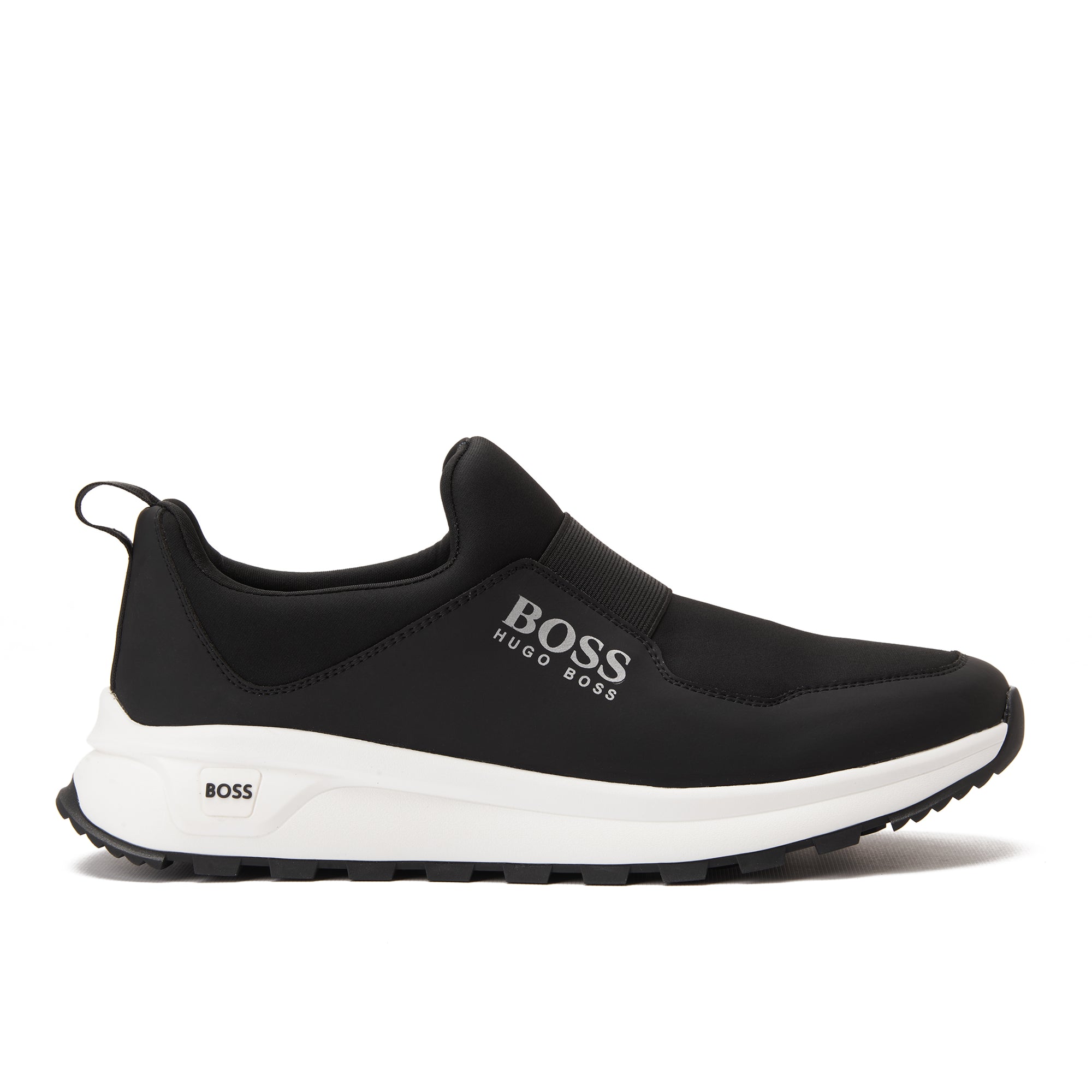 Black Hugo Boss In Logo With Strap Sneakers Luxury Shoes