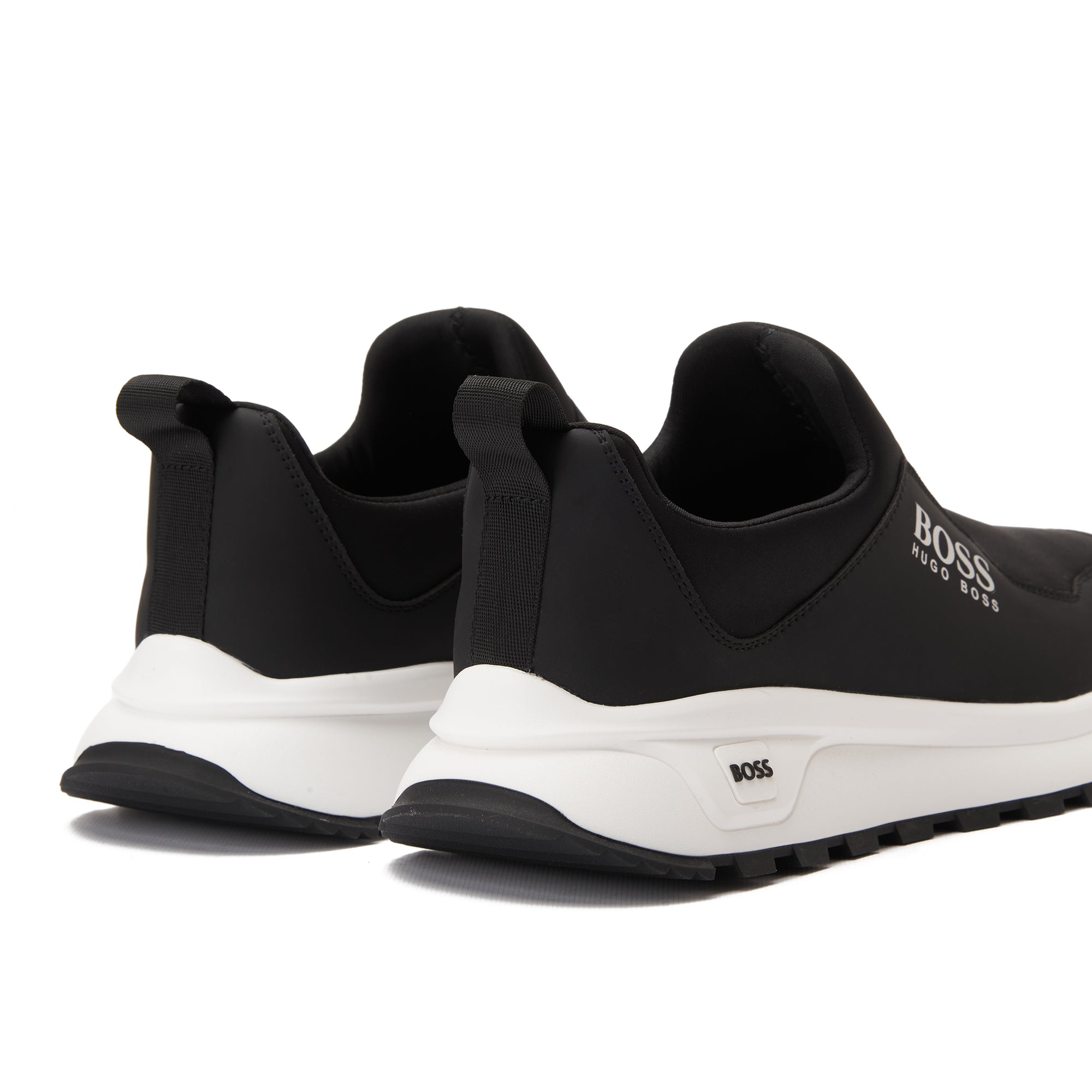 Black Hugo Boss In Logo With Strap Sneakers Luxury Shoes
