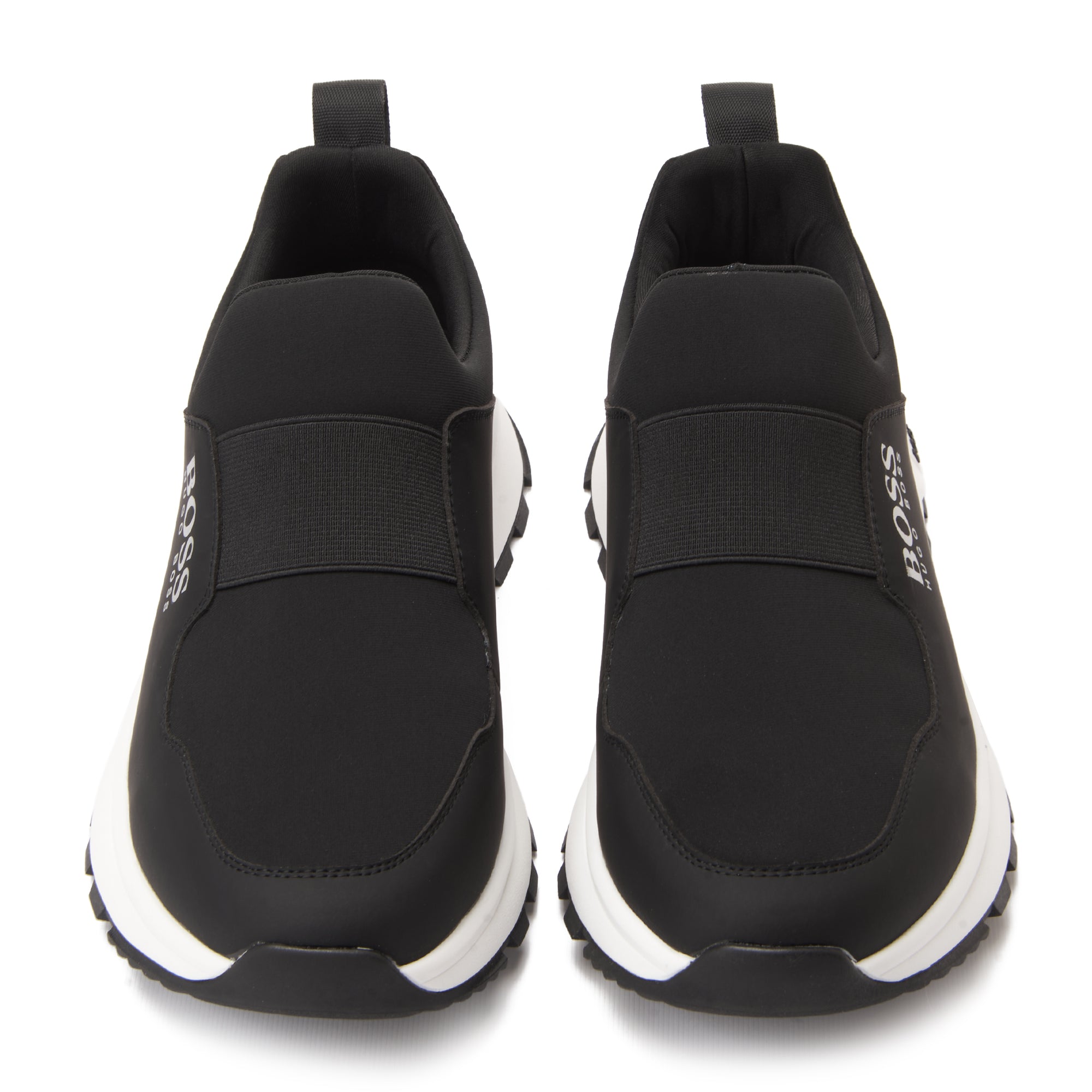 Black Hugo Boss In Logo With Strap Sneakers Luxury Shoes
