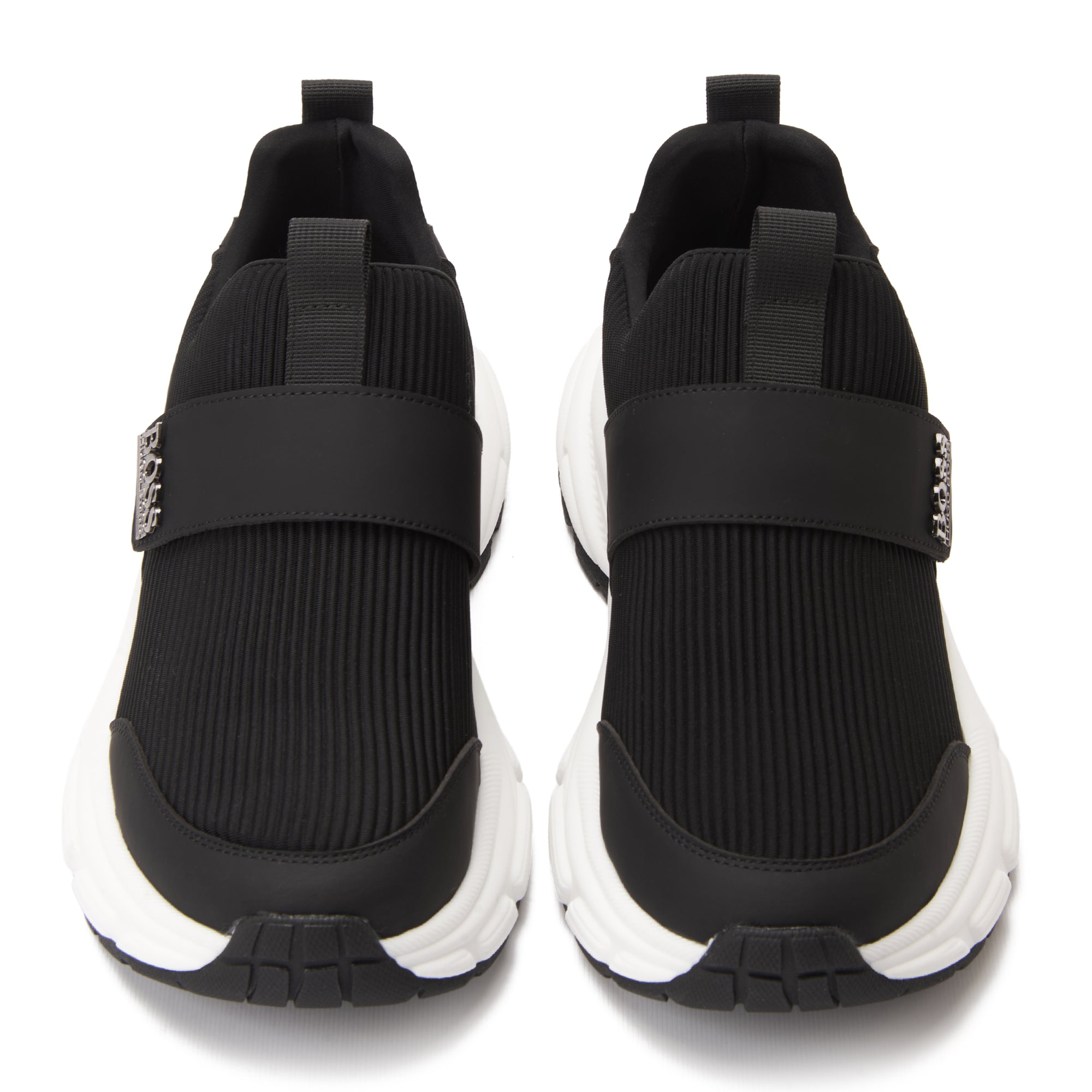 Black Hugo Boss In Logo Ripped Scotch Sneakers Luxury Shoes