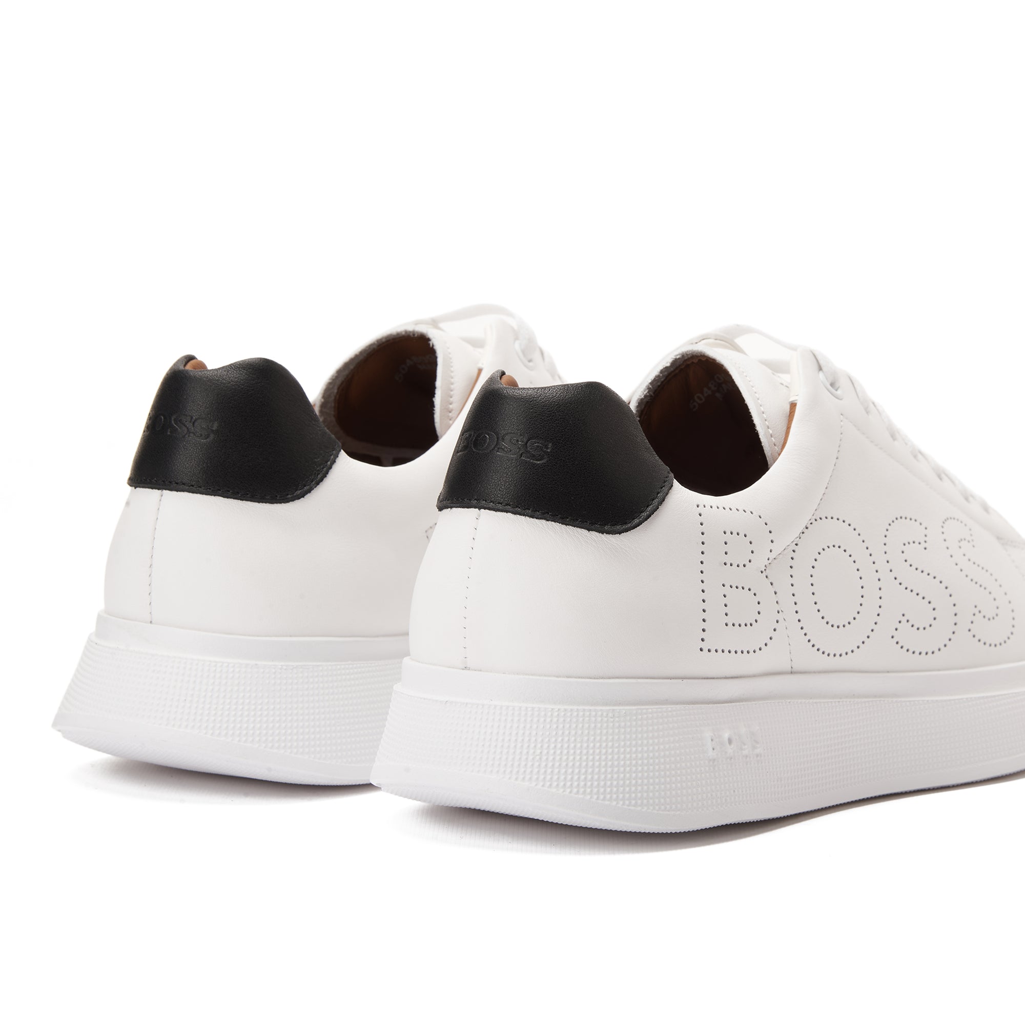 White Hugo Boss Low Top Herren Bulton Sneakers Luxury Shoes
