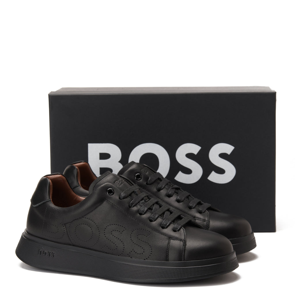 All Black Hugo Boss Low Top Herren Bulton Sneakers Luxury Shoes
