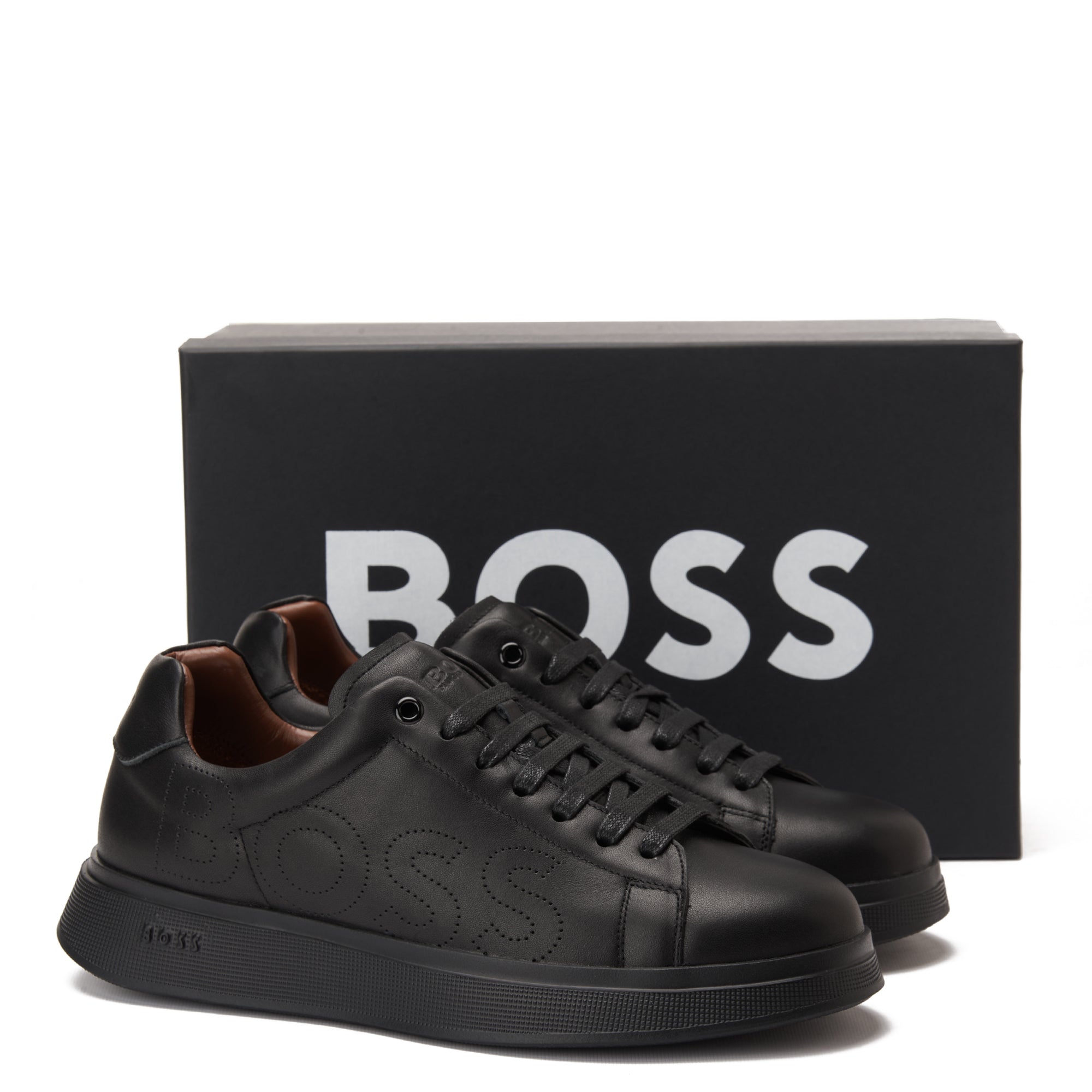 All Black Hugo Boss Low Top Herren Bulton Sneakers Luxury Shoes