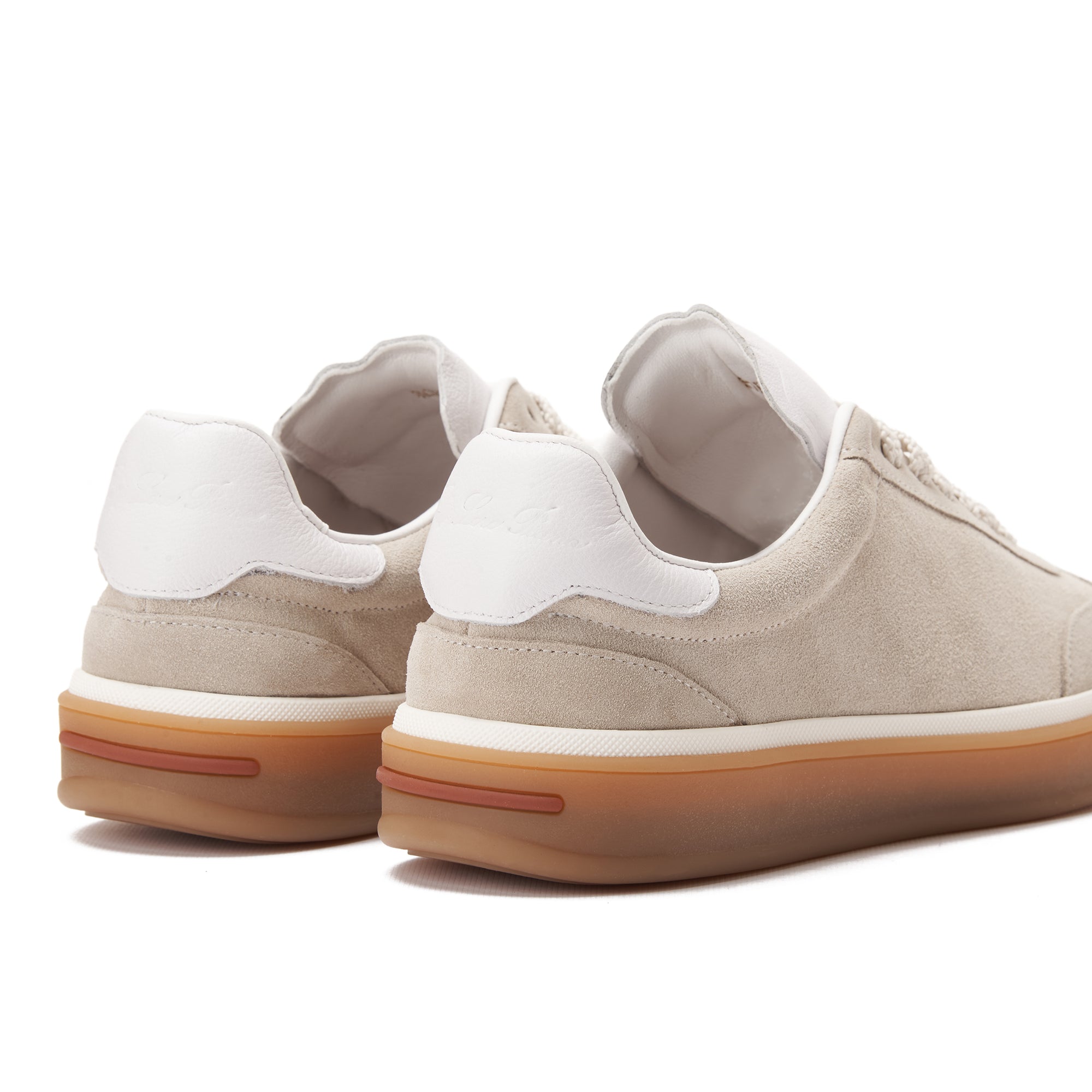 Beige Loro Piana Tennis Walk Suede Sneakers Luxury Shoes