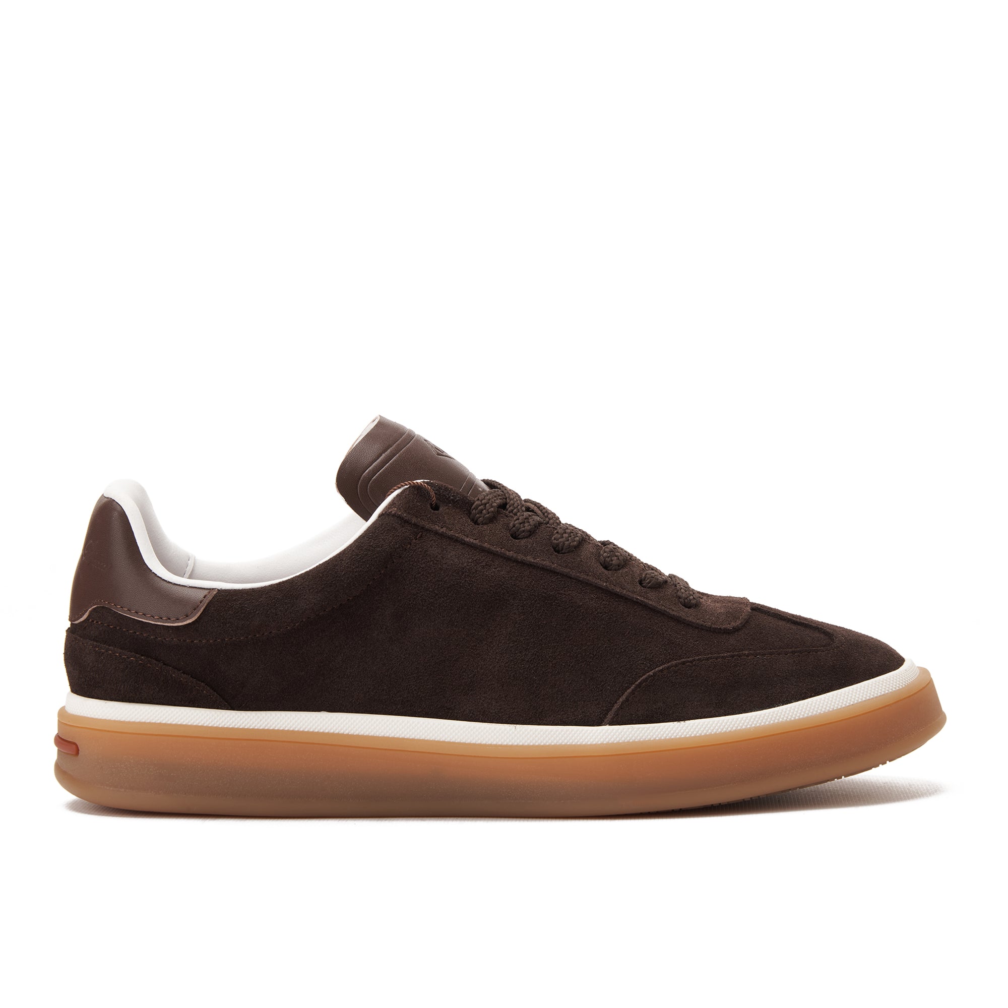 Dark Brown Loro Piana Tennis Walk Suede Sneakers Luxury Shoes