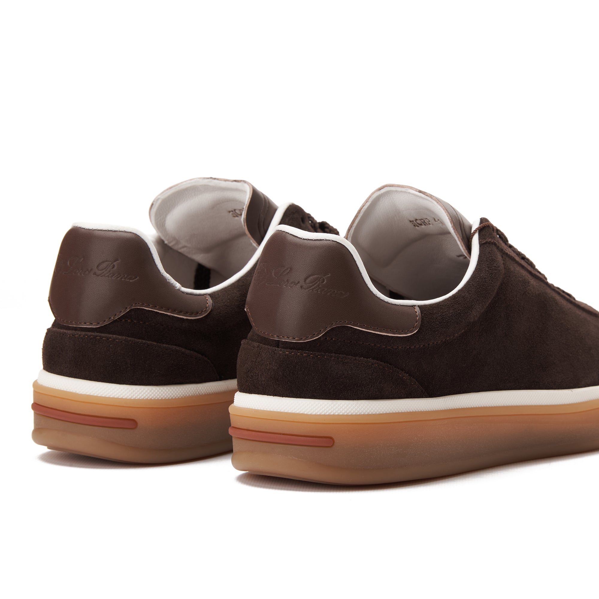 Dark Brown Loro Piana Tennis Walk Suede Sneakers Luxury Shoes