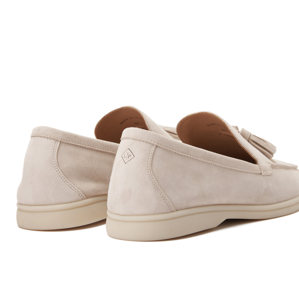 Off White Loro Piana Suede Tassel Loafers Luxury Shoes