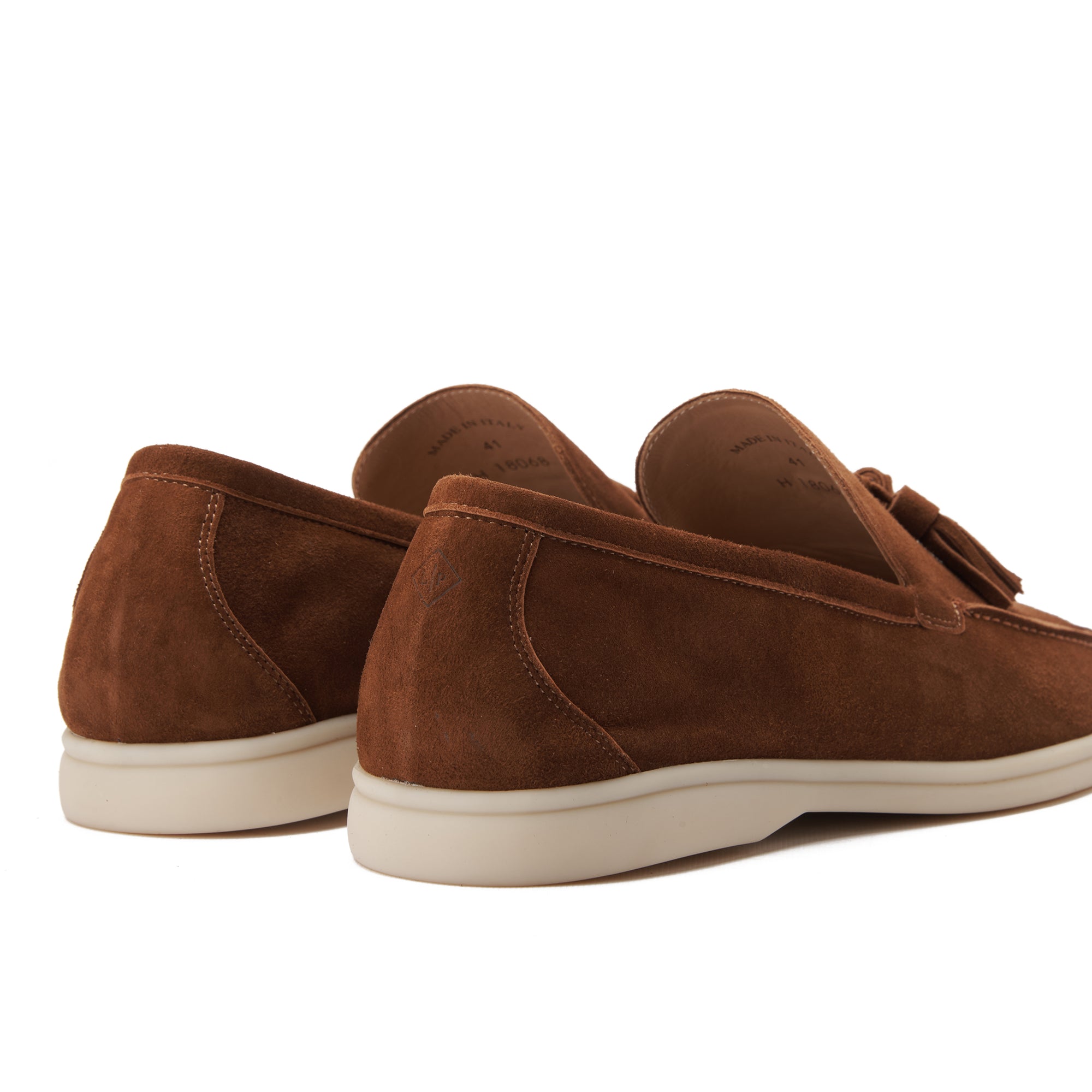Tan Brown Loro Piana Suede Tassel Loafers Luxury Shoes