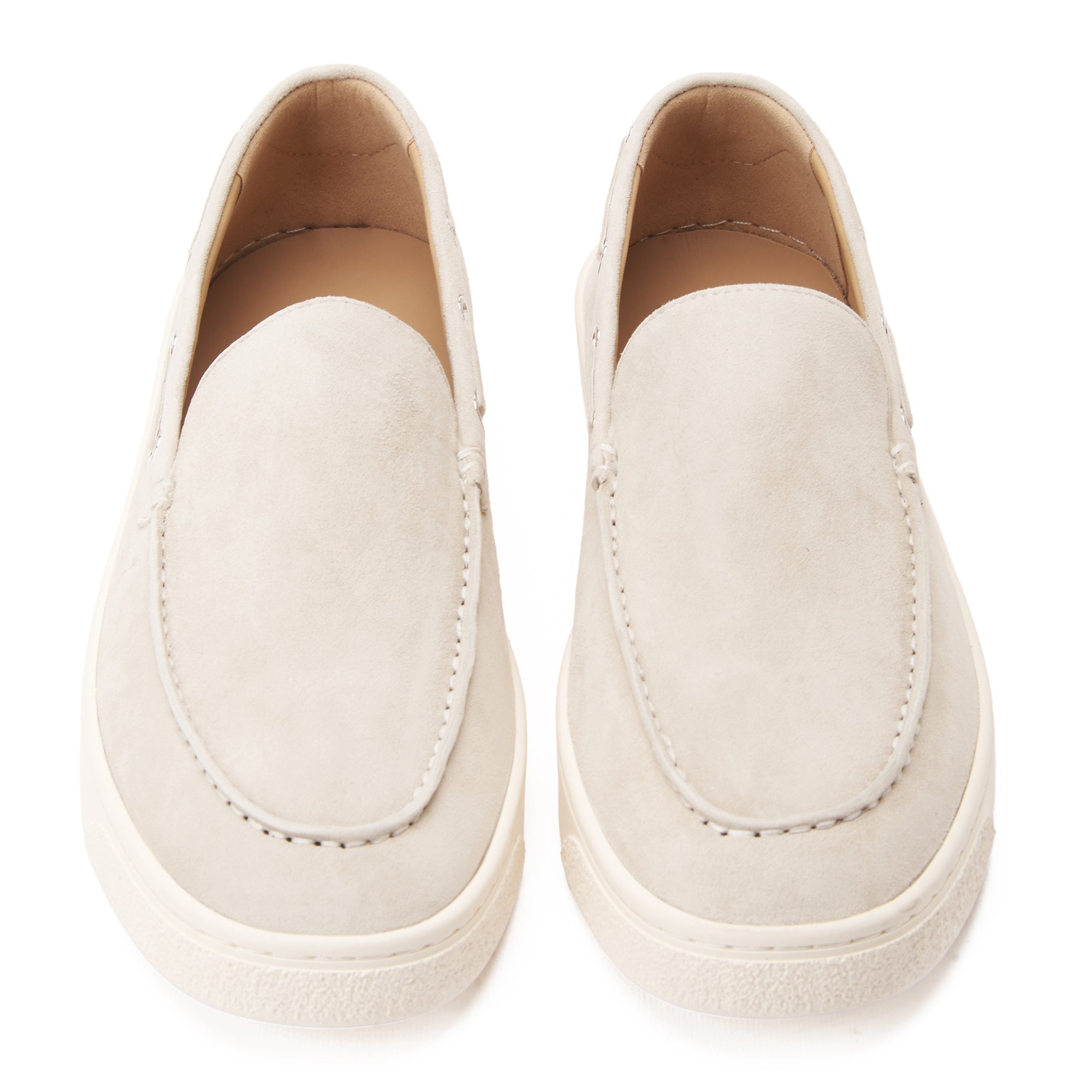 Off White Brunello Cucinelli Suede Nubuck Lofars Luxury Shoes