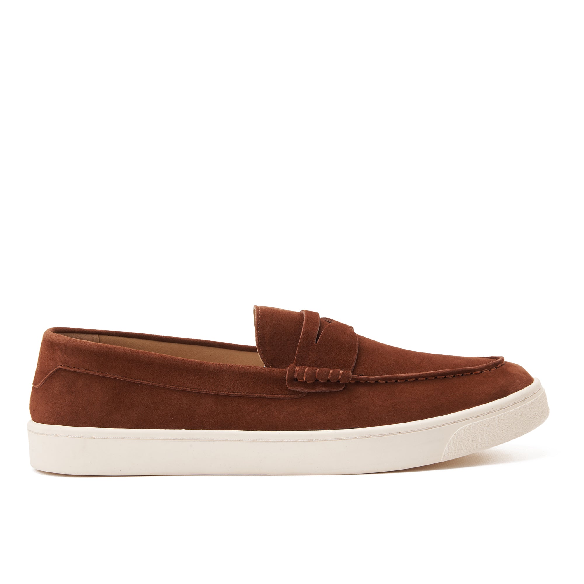 Brown Brunello Cucinelli Suede Penny Lofars Luxury Shoes