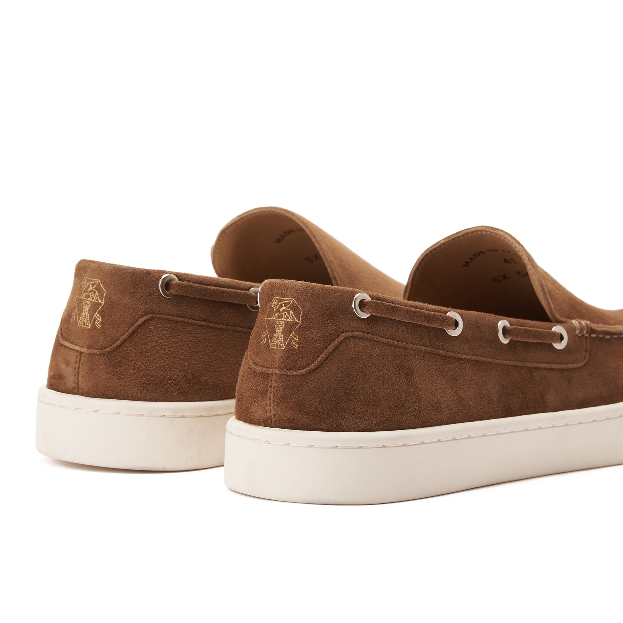 Brown Brunello Cucinelli Suede Nubuck Lofars Luxury Shoes