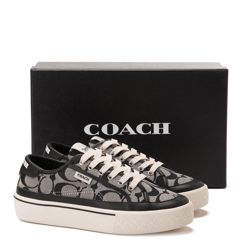 Black Coach Citysole Platform Jacquard Sneakers Luxury Shoes