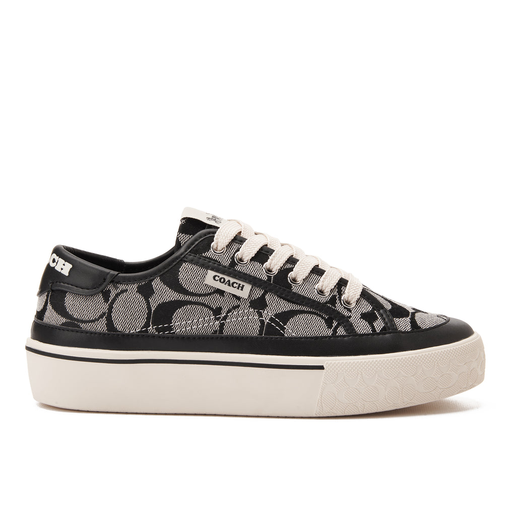 Black Coach Citysole Platform Jacquard Sneakers Luxury Shoes