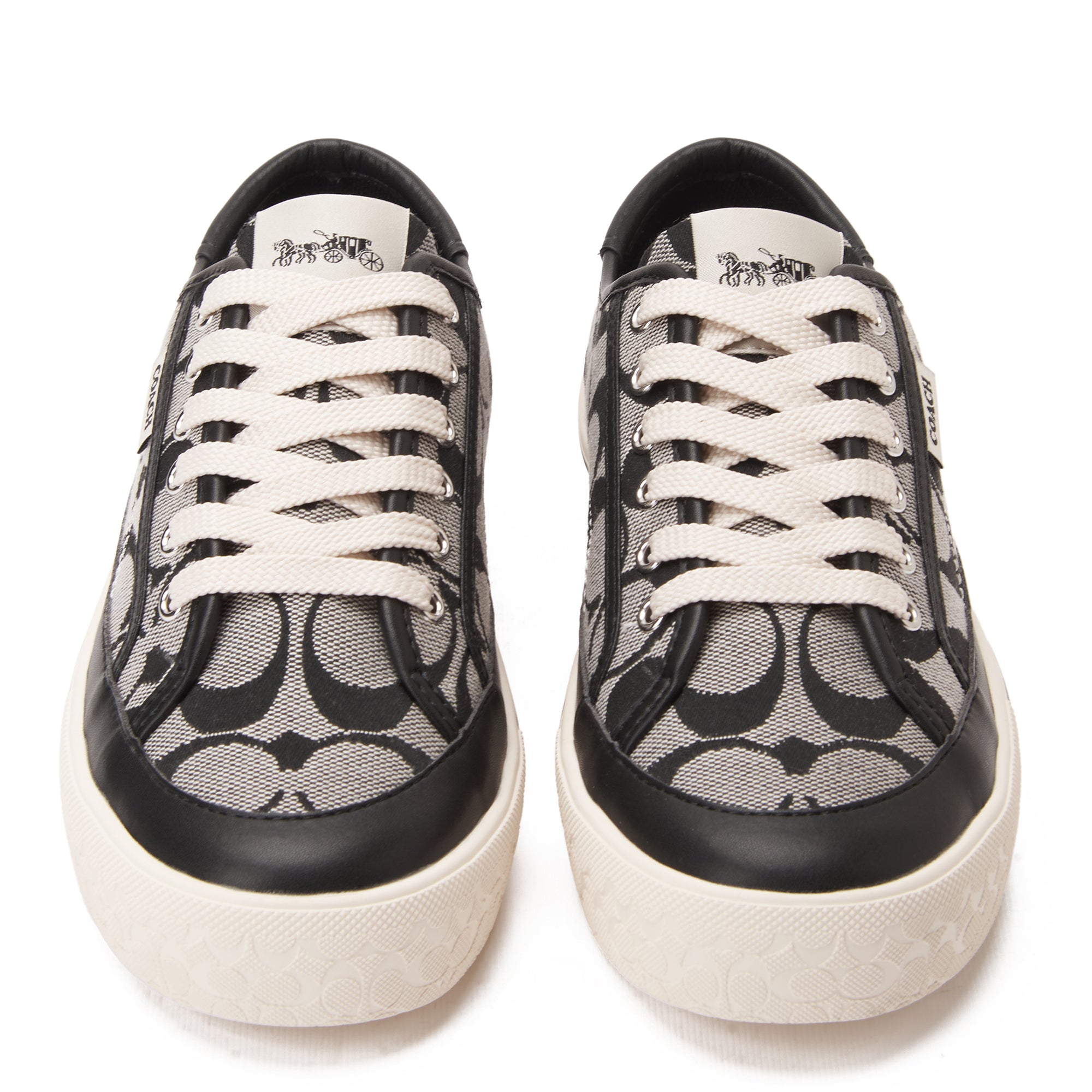 Black Coach Citysole Platform Jacquard Sneakers Luxury Shoes