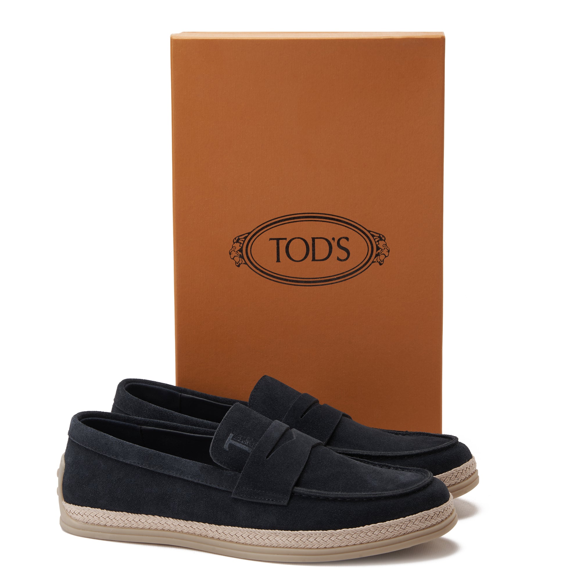 Navy Tod's In Suede Loafers Luxury Shoes