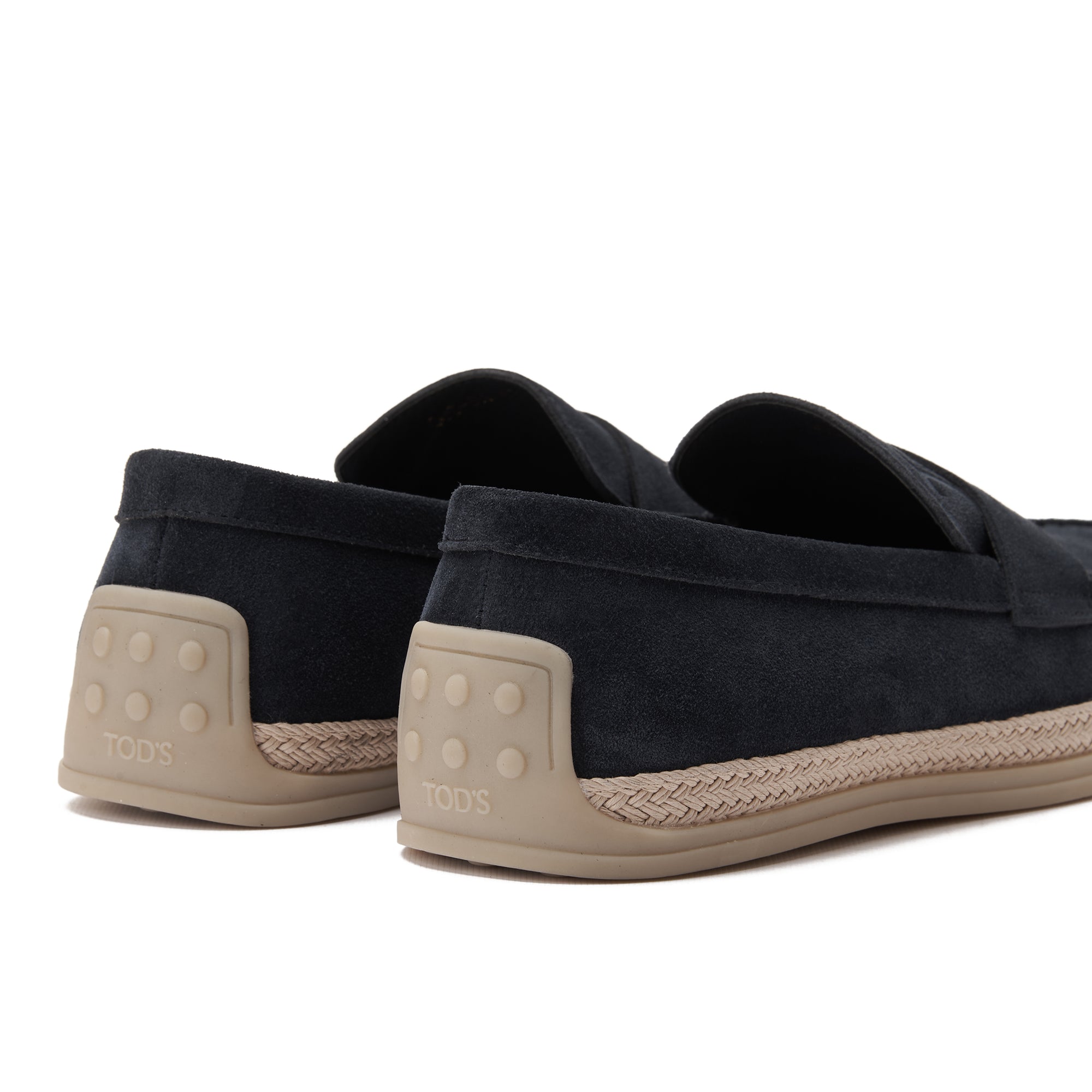 Navy Tod's In Suede Loafers Luxury Shoes