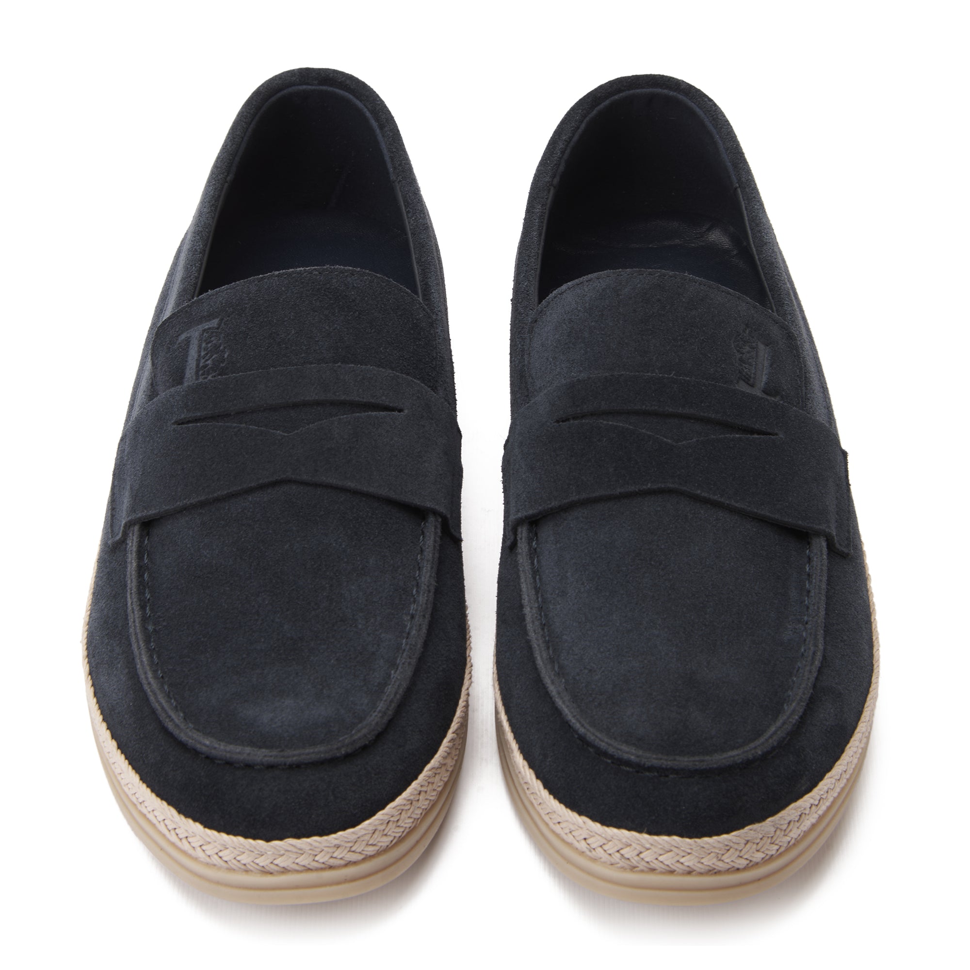 Navy Tod's In Suede Loafers Luxury Shoes