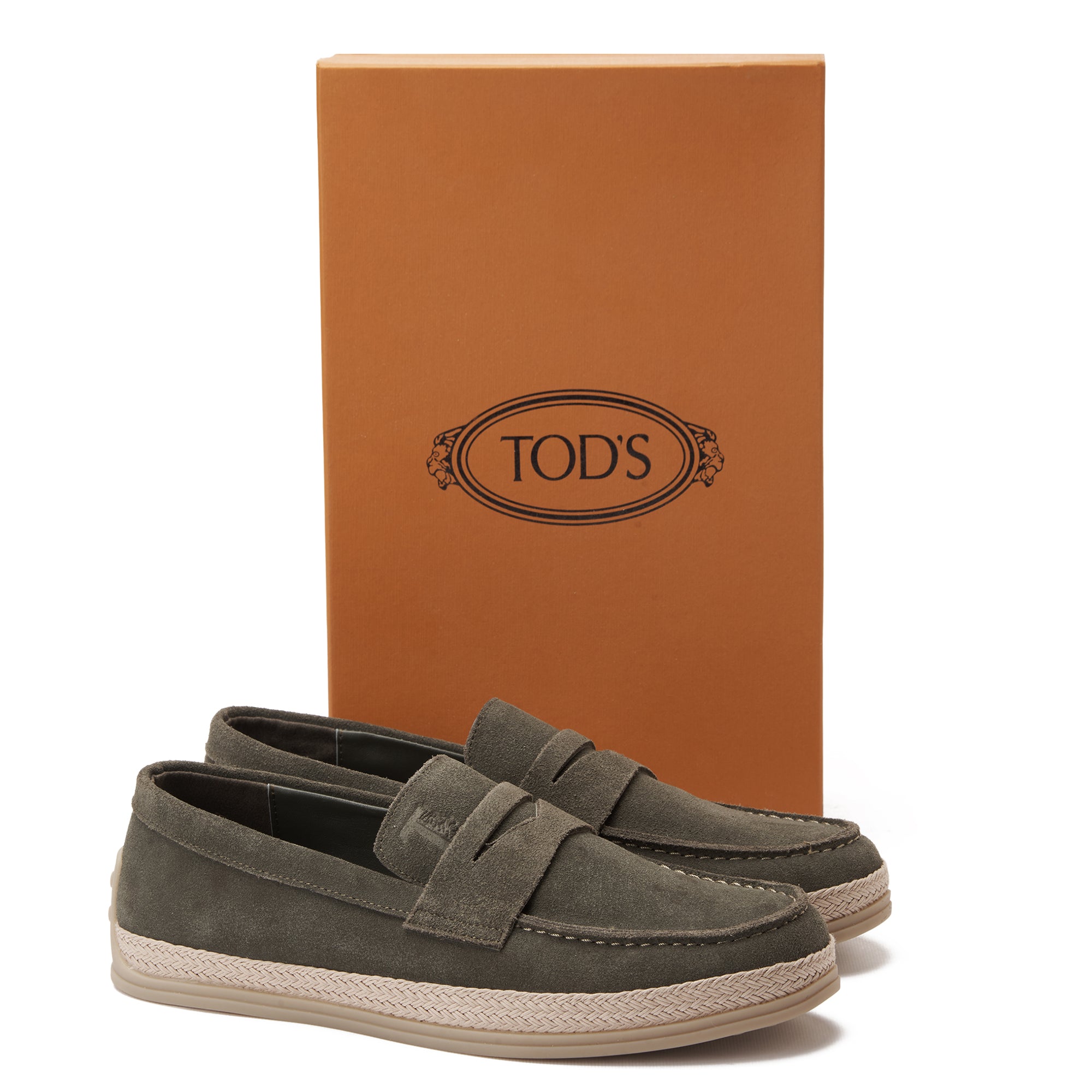 Olive Tod's In Suede Loafers Luxury Shoes