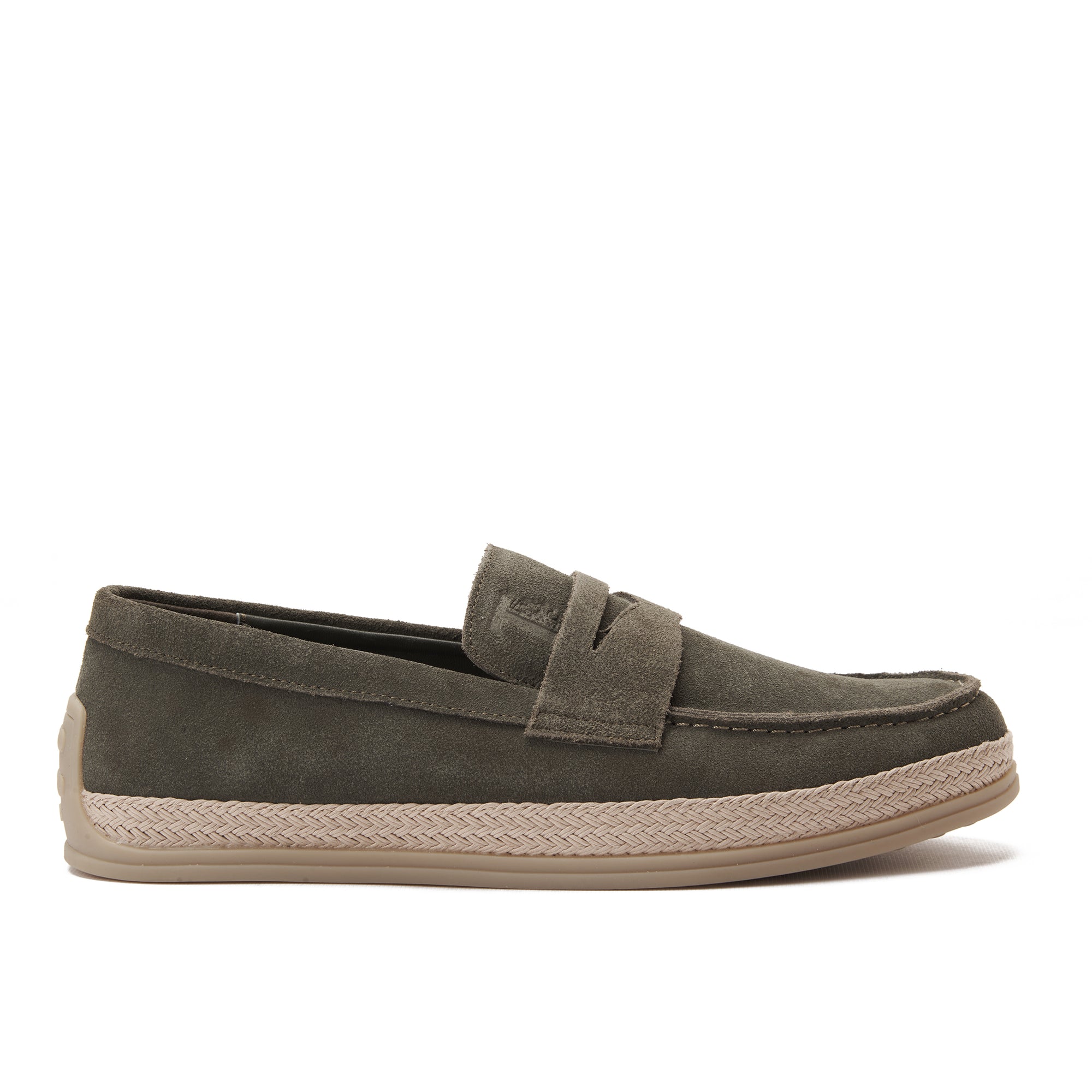 Olive Tod's In Suede Loafers Luxury Shoes