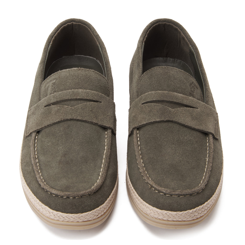 Olive Tod's In Suede Loafers Luxury Shoes