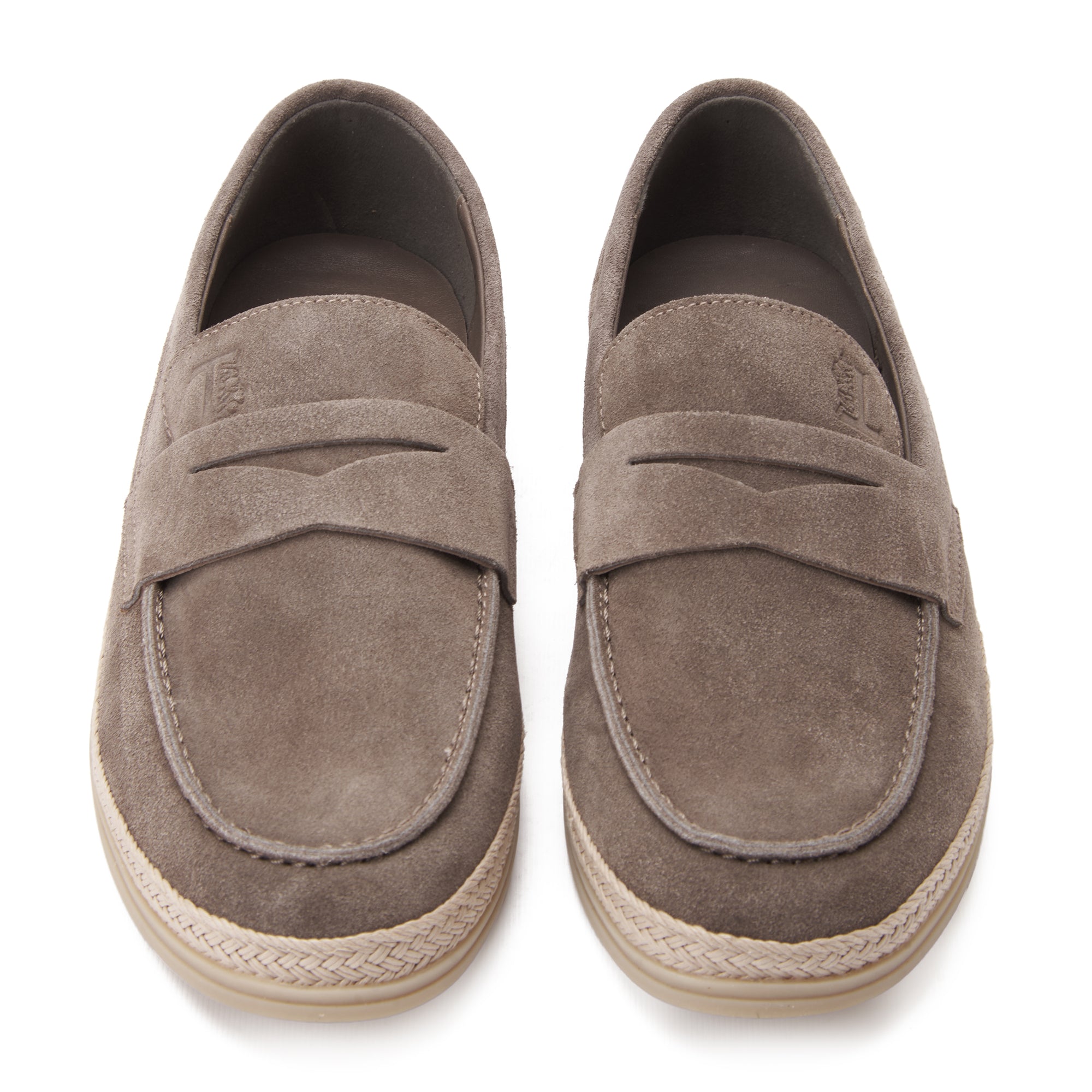 Gray Tod's In Suede Loafers Luxury Shoes