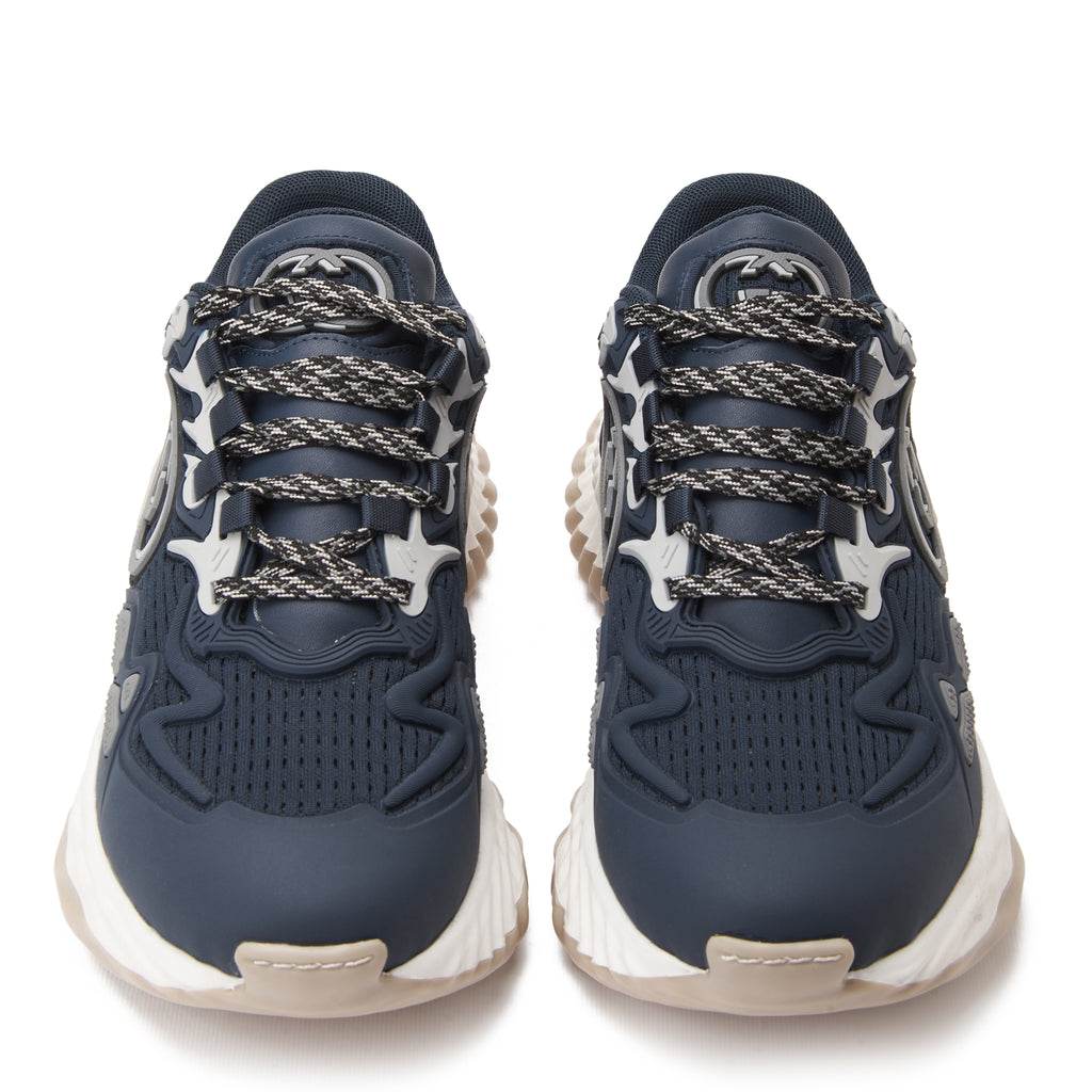 Navy Gucci Ripple Splash Sneakers Luxury Shoes
