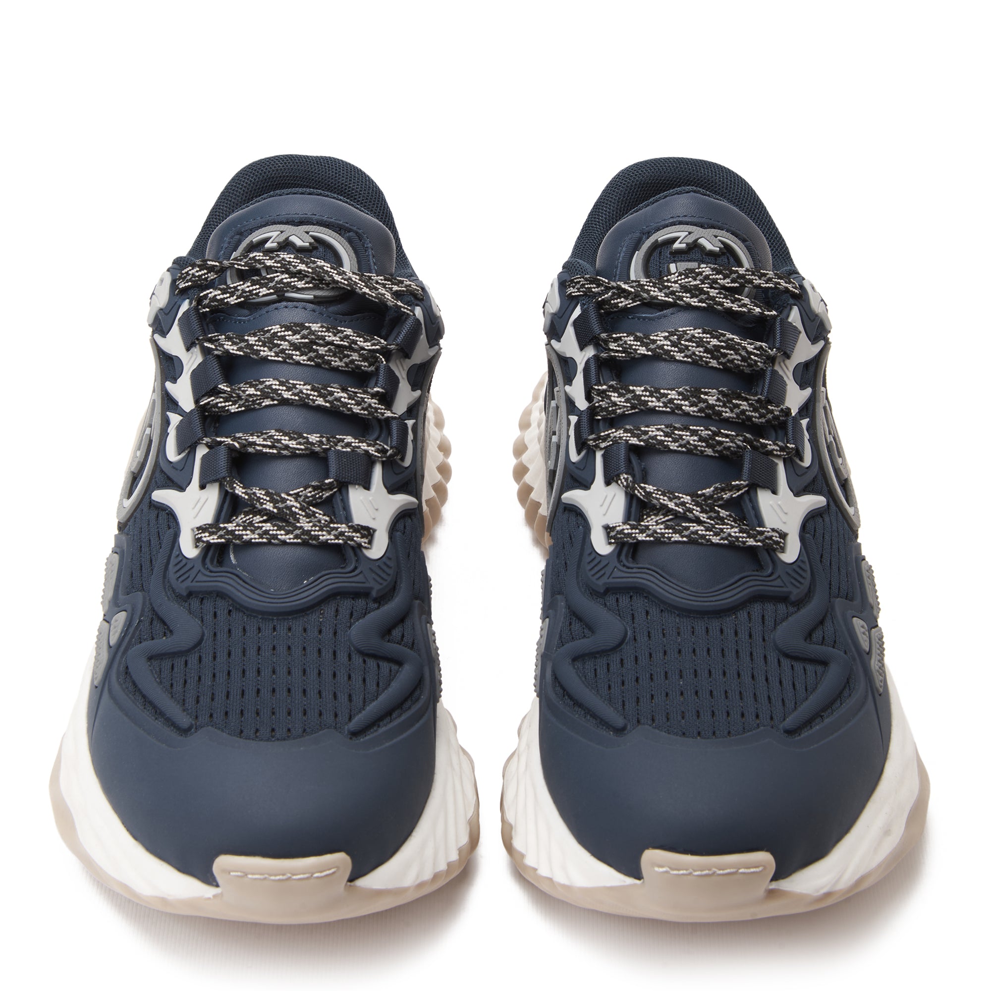 Navy Gucci Ripple Splash Sneakers Luxury Shoes